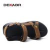 Summer Beach Men Shoes Brand Mens Sandals Leather Soft Slippers Man Slip on Comfortable Sandals For Men Size 38-46