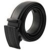 1pc Men's PU Leather Slide Ratchet Belt